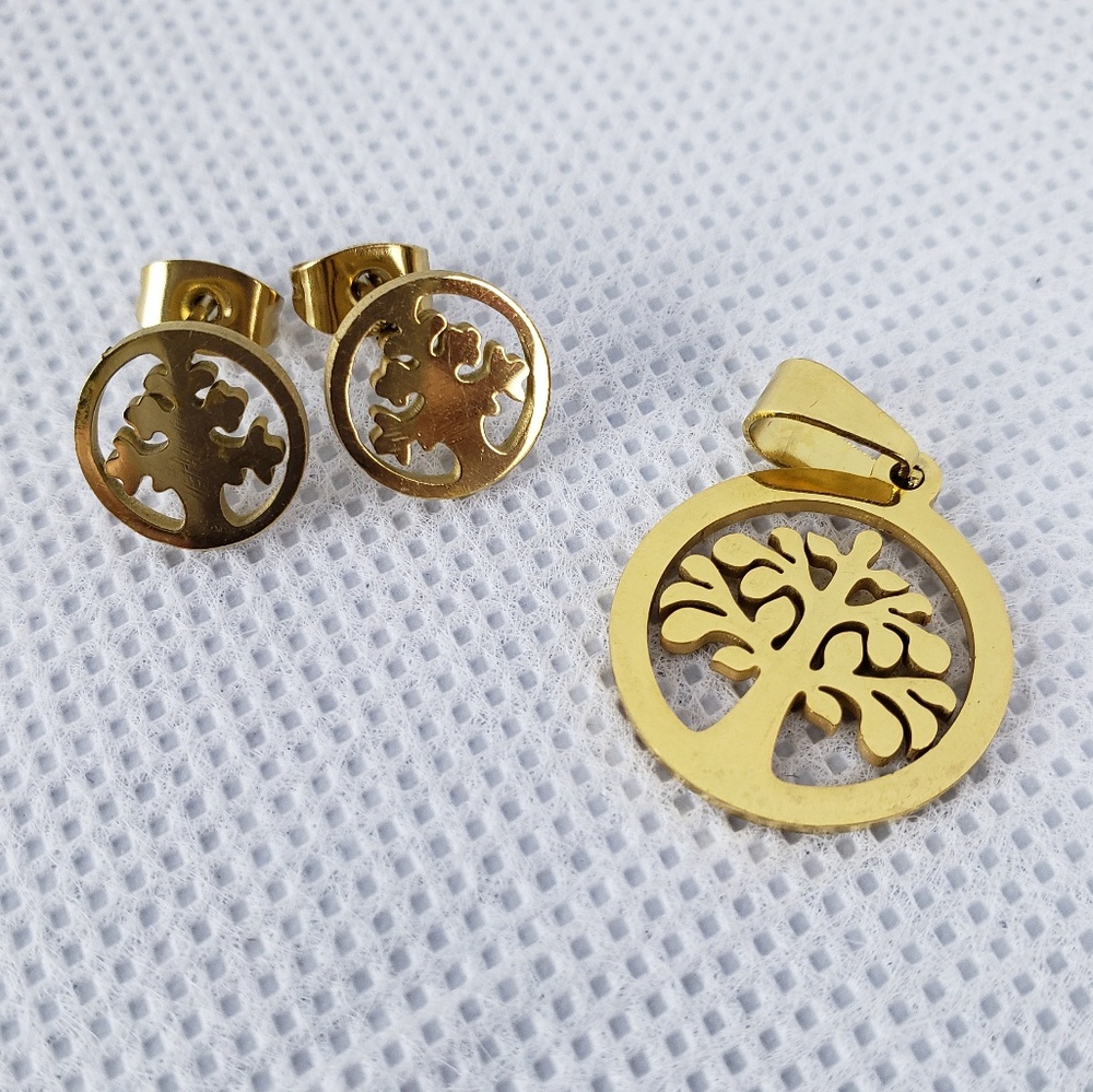 Tree of Life Earing Pendant Set